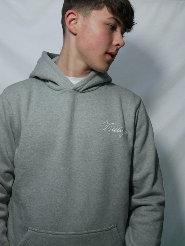 Heavyweight Grey Hoodie - Image 3